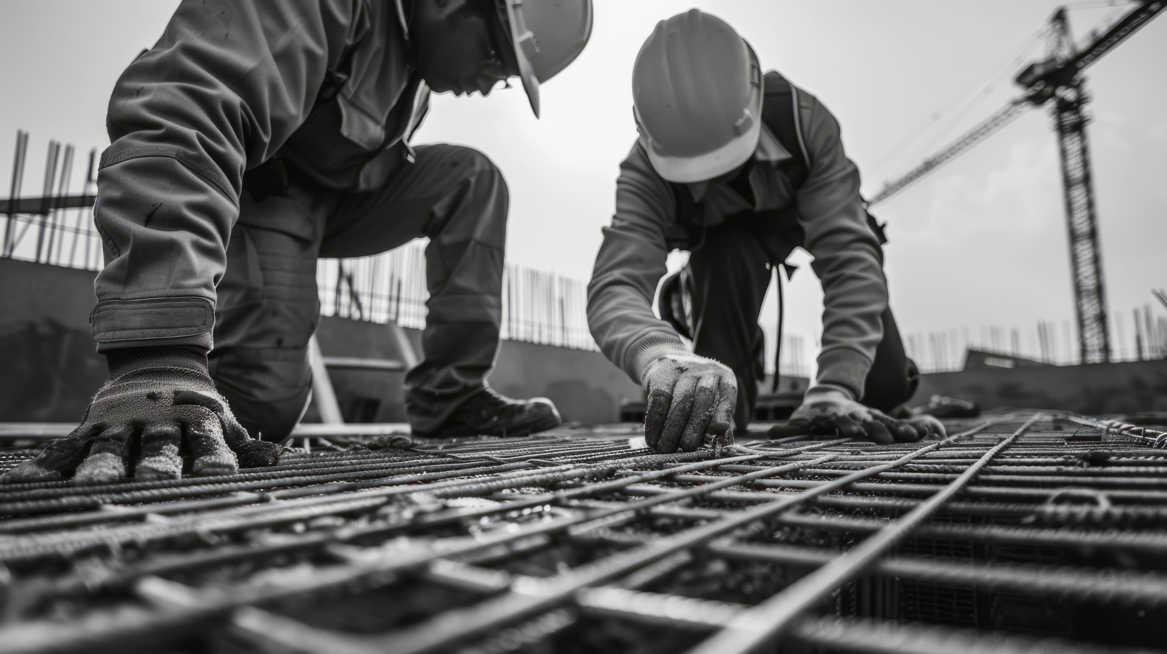 Construção civil - trabalhadores em obra
